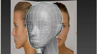 Autodesk 3ds Max 3D head modeling from sphere- low poly