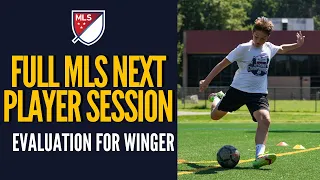 FULL EVALUATION SESSION WITH NEW MLS NEXT PLAYER