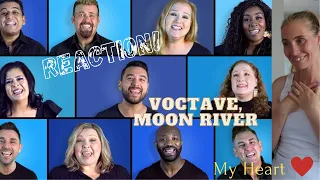 REACTION! Voctave, Moon River 🌛 #Voctave #ACappella #MoonRiver #BreakFastAtTiffanysCoverSong