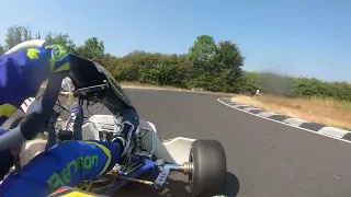 A crash at Fulbeck kart track.