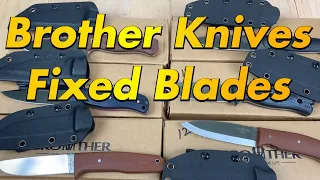 Brother Knives Fixed blades FO07-FO12  Budget blades for everyday use !