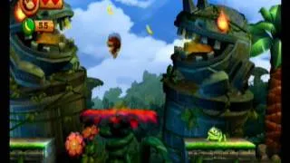 Donkey Kong Country Returns 100% Video Walkthrough [1-1 Jungle Hijinx]