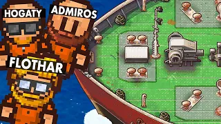 TRZECH DEBILI UCIEKA Z WIĘZIENIA na ŚRODKU OCEANU - The Escapists 2 Multiplayer