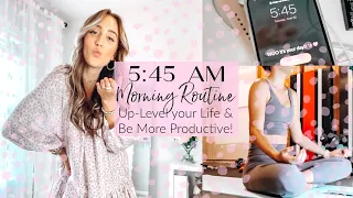 5:45 WEEKDAY MORNING ROUTINE & EVENING ROUTINE // Being "that girl" routine