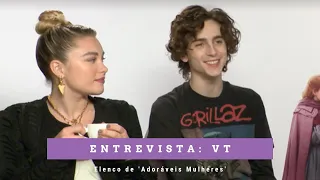 LEGENDADO: Florence Pugh e Timothée Chalamet em entrevista para a VT