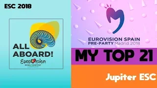 Eurovision (ESC) 2018 - Eurovision Spain Pre-Party (Madrid) My Top 21