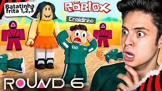 JOGUEI ROUND 6 NO ROBLOX! BATATINHA FRITA 1, 2, 3