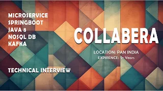 SELECTED? | Collabera | Java microservice spring boot real time interview | Real time interview