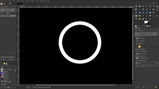 How to draw circles in GIMP (filled and hollow)