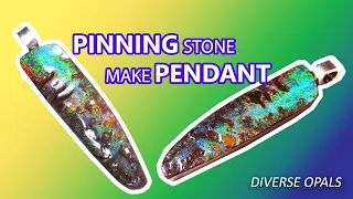 You can pin your own precious stone. Pinning boulder opal with Diverse Opals