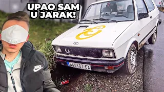 VOZIM AUTO ZATVORENIM OČIMA - UPAO U KANAL!