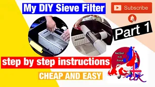 Best DIY Pond Sieve filter Part 1 (step by step instructions)