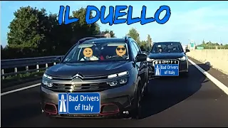 BAD DRIVERS OF ITALY dashcam compilation 11.02 - IL DUELLO