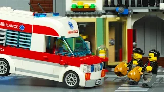 Lego City Bank Robbery Ambulance Escape