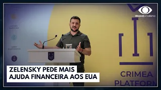 Zelensky pede mais ajuda financeira aos EUA em meio a ataques | Jornal da Band