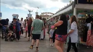 Brighton Palace Pier on a busy August bank holiday 2022