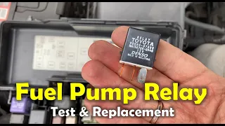 Fuel Pump Relay Test and Replacement | Toyota Camry 2003