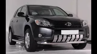 Передняя защита труба с клыками Toyota RAV4 2006-13 кенгурятник РАВ4