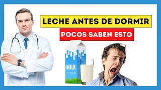 Beber LECHE antes de DORMIR - Esto pasa cuando la Tomas en la Noche