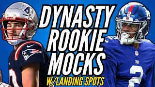 *FINAL* 2024 Dynasty Rookie Mock Drafts w/Landing Spots!