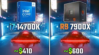 INTEL I7-14700K vs RYZEN 9 7900X | Test in 6 Games