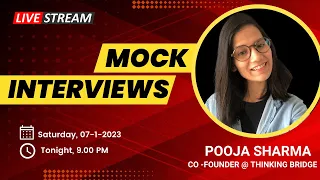 🔴 Live Session : Mock Interviews For CA, CS, CMA, ACCA Professionals & Aspirants I Pooja Sharma