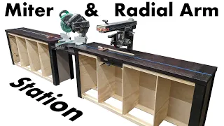 Building a Miter AND Radial Arm Saw Station in One!