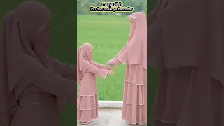 Masya Allah ukhti kecil bercadar ibunya juga bercadar