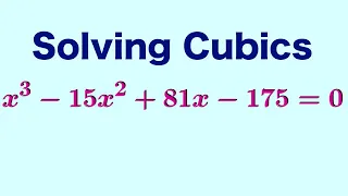 How To Solve Cubic Equations