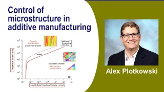 Control of microstructure in additive manufacturing by Dr. Alex Plotkowski