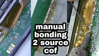 devant 40 led tv two source cof manual bonding