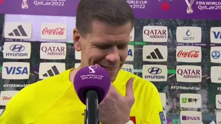 Wojciech Szczęsny wywiad po meczu Polska - Arabia