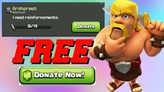 CLASH OF CLANS HACK | DONATE FREE TROOPS