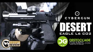 [FR] DESERT EAGLE L6 CO2 # CYBERGUN / KWC # DESTOCKAGE GAMES / AIRSOFT REVIEW