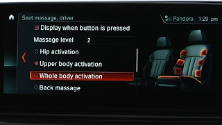 Seat Massage Controls | BMW Genius How-To