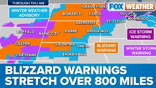 Most Impactful Snowstorm Of The Year Bringing Blizzard Conditions Across Northern Plains