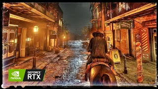 Red Dead Redemption 2 Gameplay No Commentary 4k relaxing walking tour at night