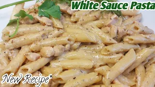 ✨️White Sauce Pasta Recipe 😋 Easy Recipe**  New Taste by KitchenwithAnissa