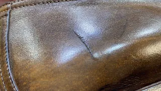 How to Remove Scratches on Leather Shoes. Instructional Video.