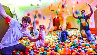 TURNING HOUSE INTO BALL PIT! (100,000 BALLS!)