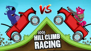 Hill Climb Racing happy vs lucky | happy lucky new episode | happy lucky cartoon | happy lucky