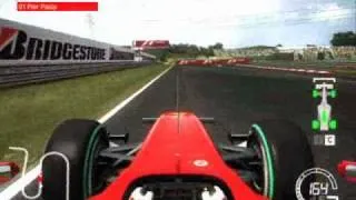 F1 2010 Hungaroring GP Ferrari F10 PC Gameplay on HD4830