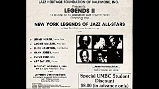 Jimmy Heath & Jackie McLean Jazz All-Stars - 1988-10-01, University Ballroom, Catonsville, MD