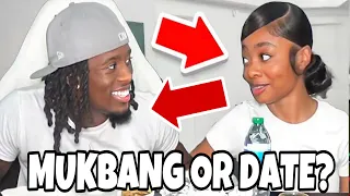 Kai Cenat & Skai Jackson MUKBANG or Date?! *gives her his chain 🤯