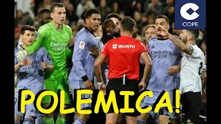 Valencia vs Real Madrid Polemica! 2-2 Radio Cope España