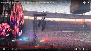 Coldplay -ADVENTURE OF A LIFETIME- LIVE in Frankfurt 2022