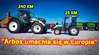 Ciągniki  rolnicze Arbos o mocy 👉 od 25 do 240 KM [Korbanek]