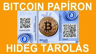 Bitcoin papír pénztárca & digitális pénztárca készítés - HIDEG TÁROLÁS