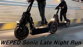 Electric Scooter WEPED Sonic late Night Run | Batmobile