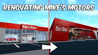 RENOVATING MIKE'S MOTORS IN BLOXBURG | roblox